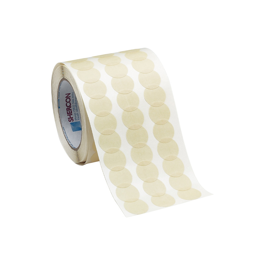 Techni-Pro 173-294 High Temp Masking Disc Tape, 300 deg, 1-3/16", 3" Core, 7.5 mil, Tan, 2000/Roll