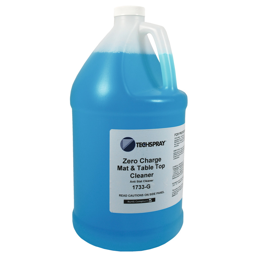 Techspray 1733G ZERO Charge Mat & Table Top Cleaner, 1 Gallon