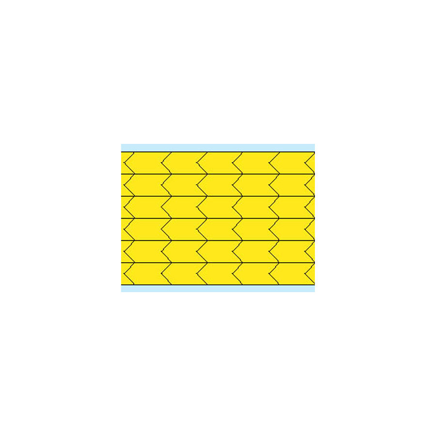 Brady DIA-250-YL Yellow Di-Cut Inspection Arrows, 0.250" x 0.125" 564/Card