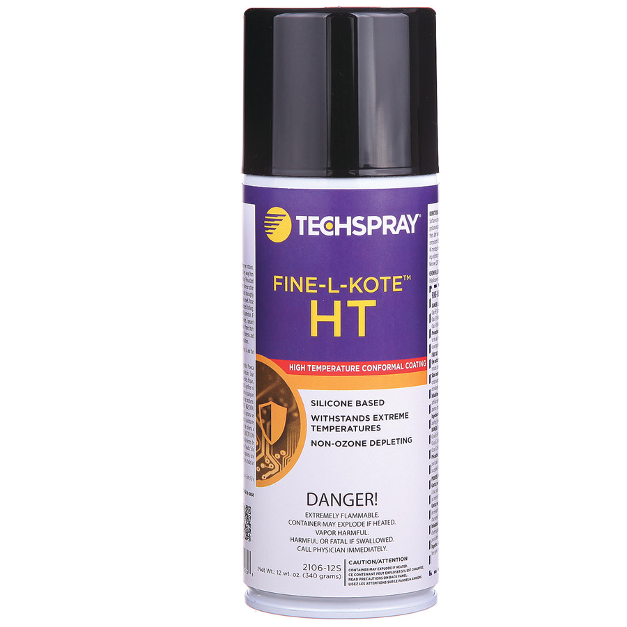 Techspray 2106-12S FINE-L-KOTE HT, High Temp Silicone Conformal Coating