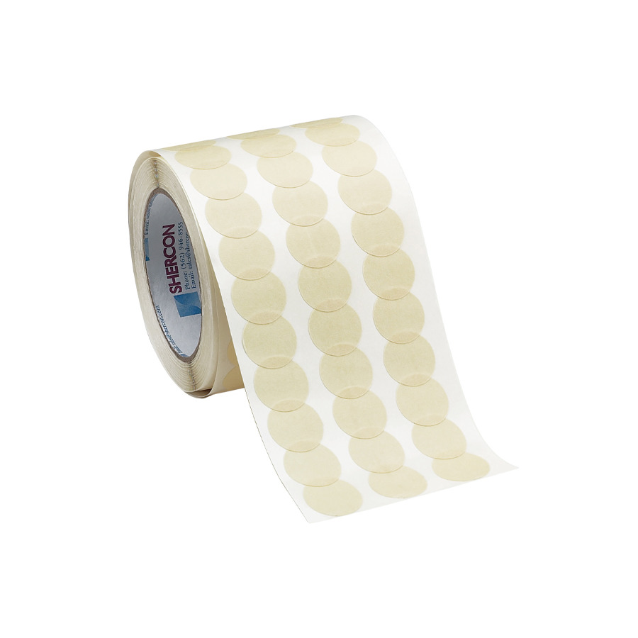 Techni-Pro 460-124 High Temp Masking Disc Tape, 300 deg, 1", 3" Core, 7.5 mil, Tan, 2000/Roll