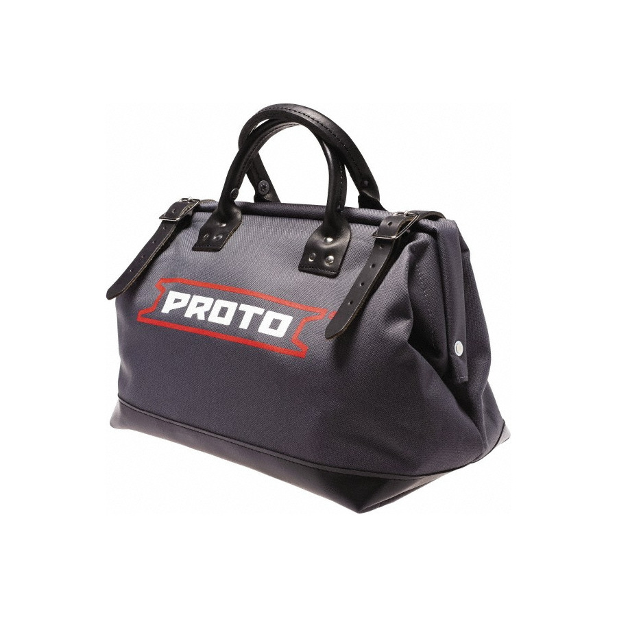 Proto J95311 Tool Bag, Extra Heavy Duty, Polyester, Leather Reinforced, 10-1/4in Deep, 20in Long