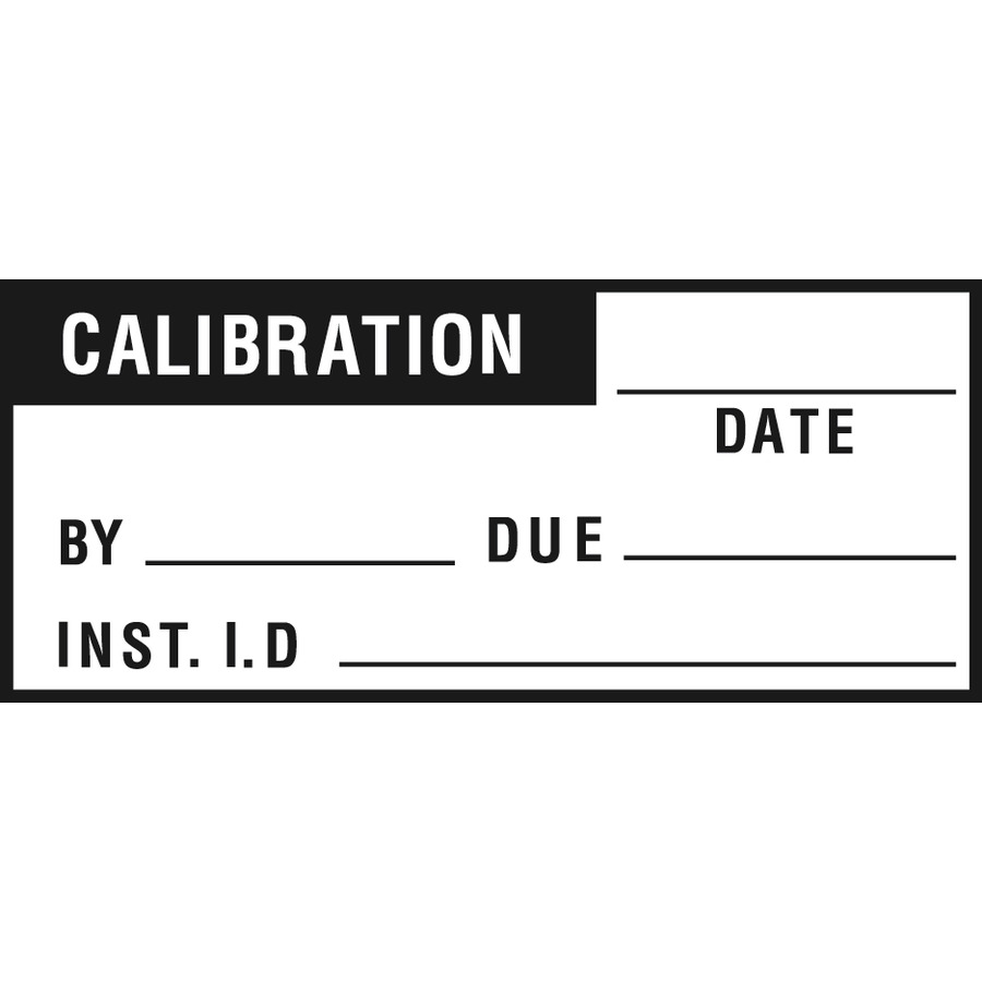 Brady WO-64 Write-On Calibration Labels, 1.50" x .625", 14/Card