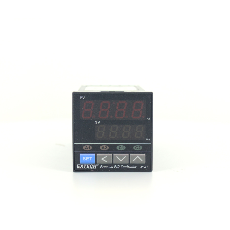 Extech 48VFL11 Controller, Fuzzy Logic PID, Temperature, 1/16 DIN, 1 Relay Output, Auto Tuning