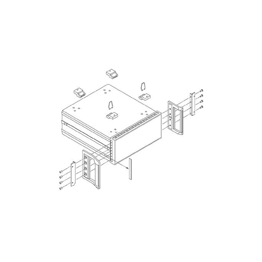Keysight 1CP105A Rack Mount Flange and Handle Kit 177.0mm H (4U)