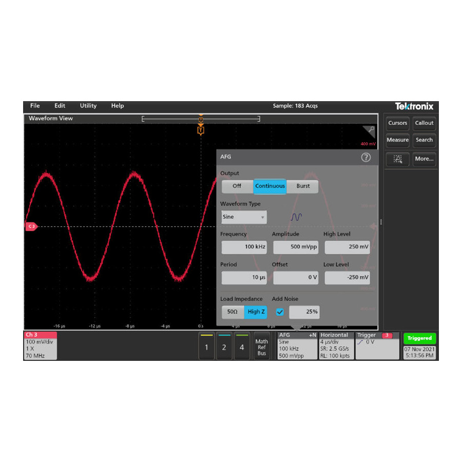 Tektronix 2-SOURCE Arbitrary Function Generator Option, 50 MHz, For 2 Series MSO