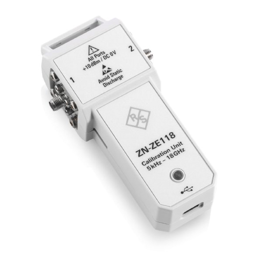 TestEquity: Rohde & Schwarz ZN-ZE118 Calibration Unit, 50Ohms