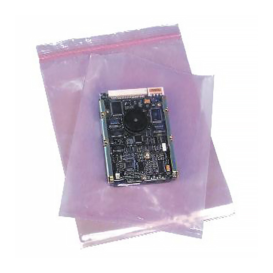 Armand 2064-812 Mfg Pink Poly Static Zip Bags 8