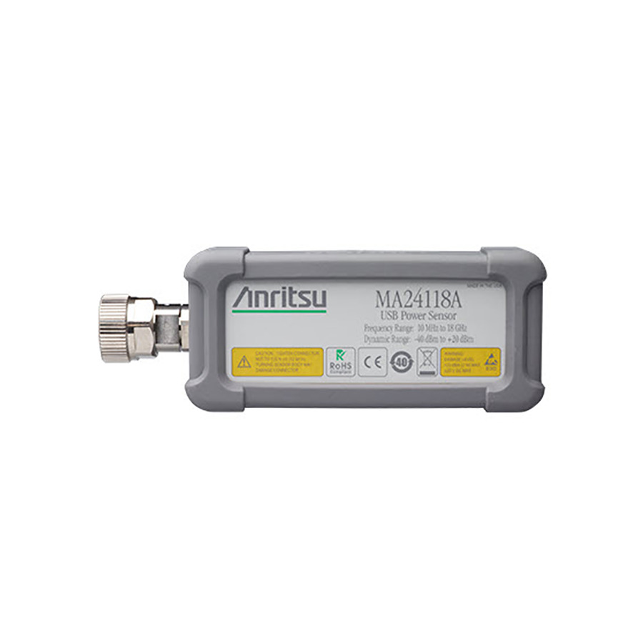 Anritsu MA24118A Average USB Power Sensor, TRMS, 18 GHz, -40 to +20 dBm, N(m), MA241XXA Series