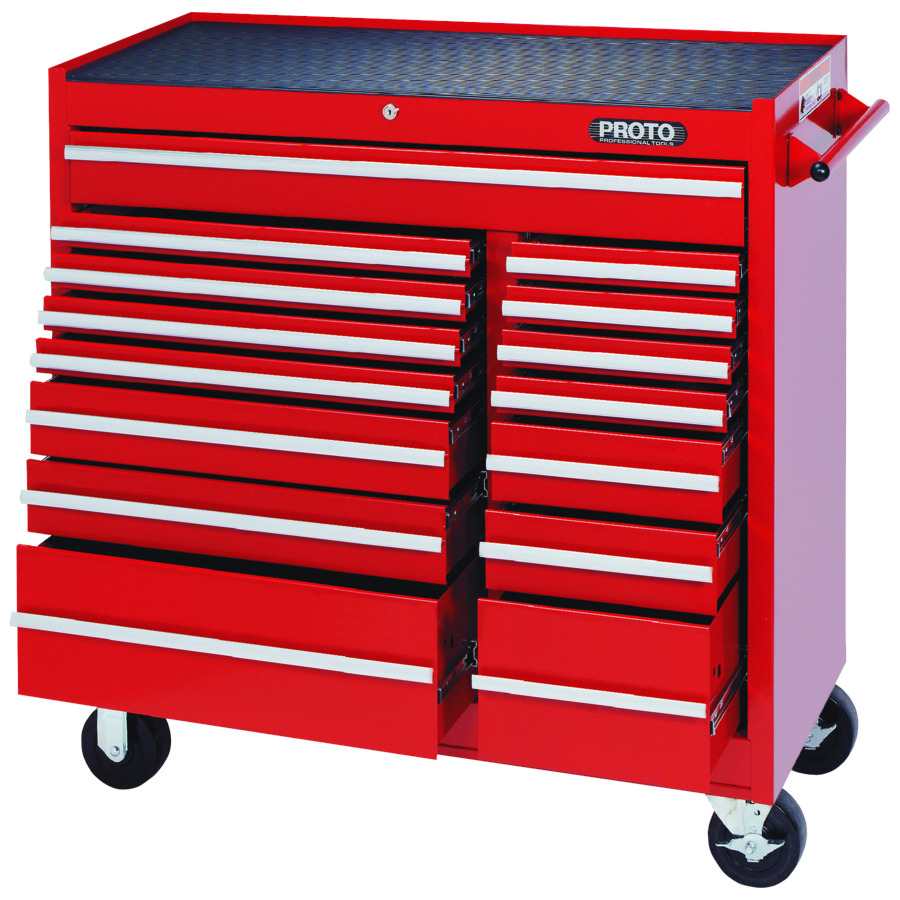 Proto J444142-15RD 440SS Cabinet Workstation, 15 Drawers, 41