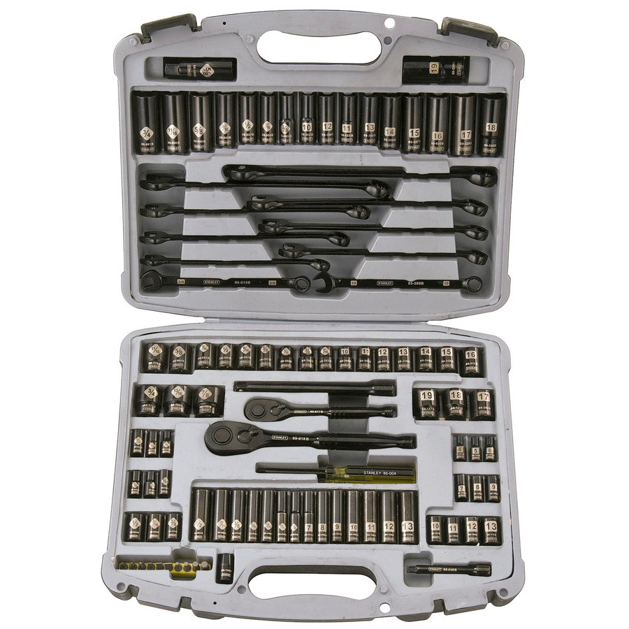 TestEquity: Stanley 92-839 99 Pc. Black Chrome Socket Set 1/4
