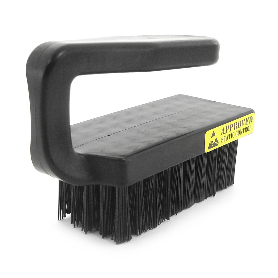 Botron B09927 Cleaning Brush, Synthetic/Plastic, ESD-Safe Counductive, 3-3/4" x 2-3/4"