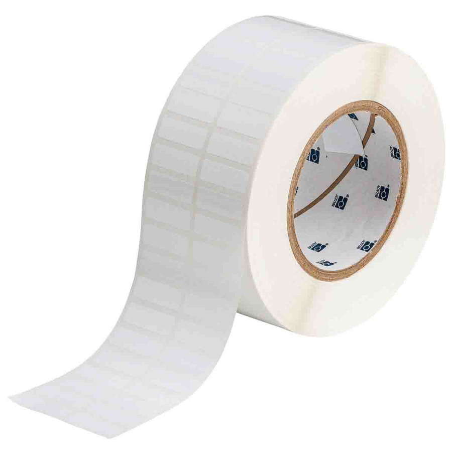 Brady THT-31-423-10 Thermal Transfer Label 1.1"W x .38"H White Gloss