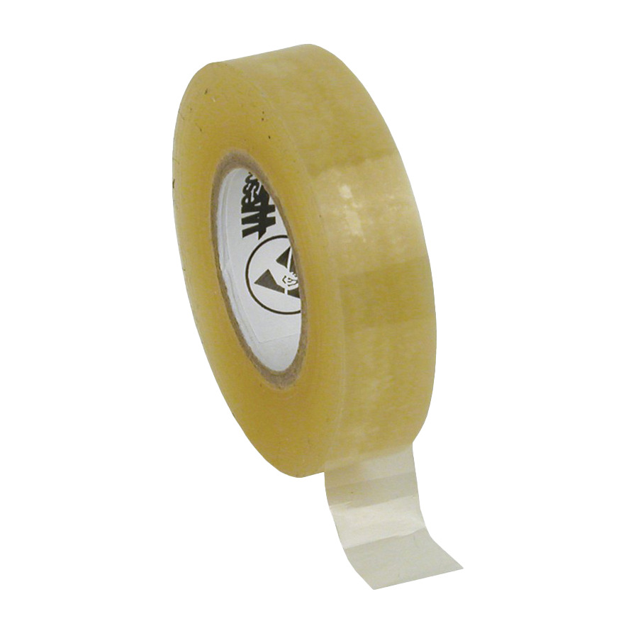 Desco 81220 ESD Cellulose Tape, Clear, 1/2" x 36 Yards, 1" Core