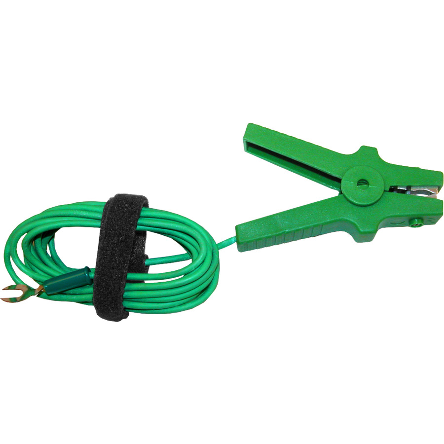 AEMC Instruments 2129.87 Lead Set of 2, 50ft Color-Coded Kelvin Leads, 3in C-Clamp, Models 6290/92
