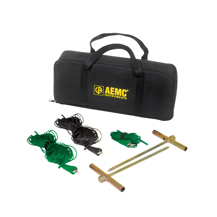 AEMC Instruments 2135.38 Ground Test Kit, 3-Point, 2x100ft G/B Leads, 30ft G-Lead, 2 x Ground Elec