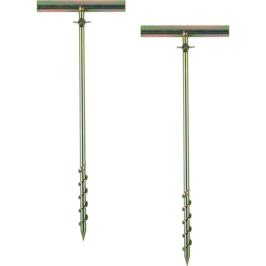 AEMC Instruments 2135.44 Ground Rod Set, 2x17" Stainless Steel T-shaped Auxiliary Ground Electrodes