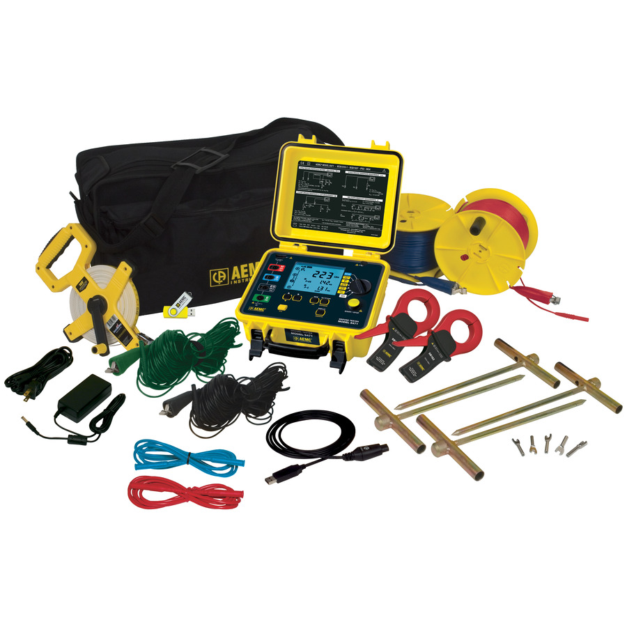 AEMC Instruments 6471 Kit-300ft Ground Resistance Tester Kit-300ft (2135.49 & 2135.36)