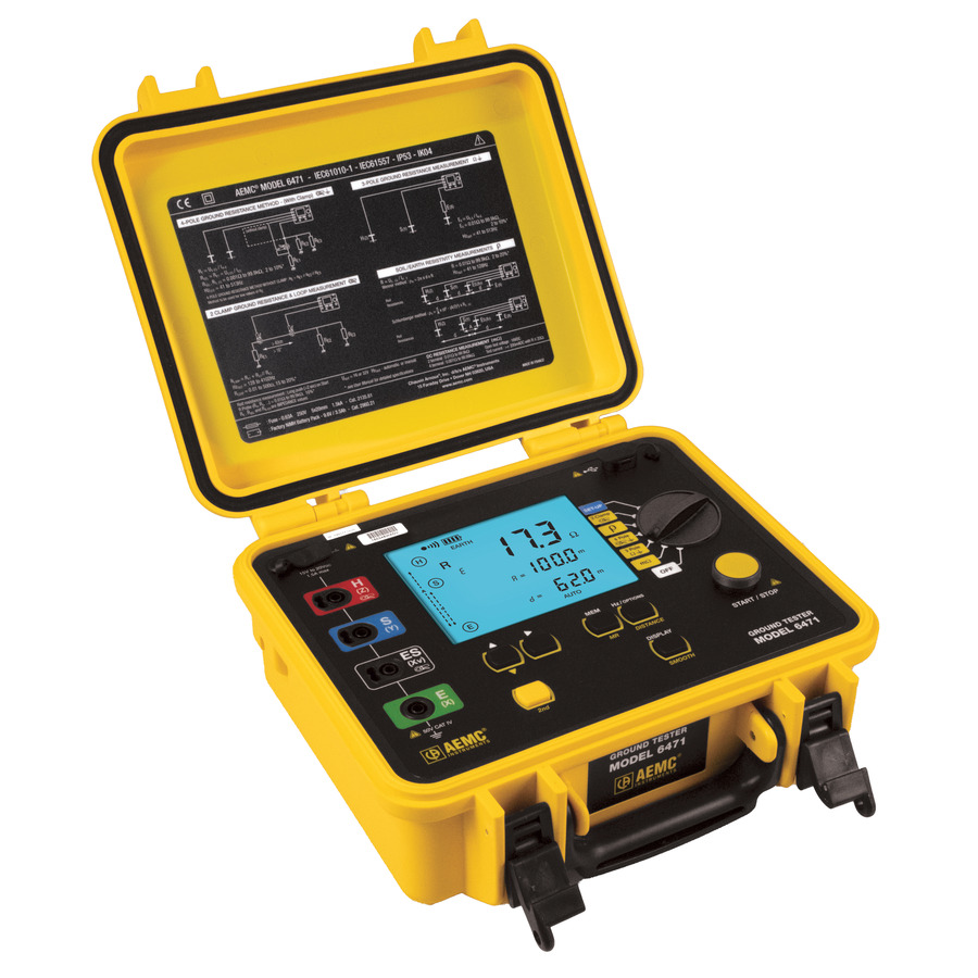 AEMC Instruments 6471 Kit-300ft Ground Resistance Tester Kit, 300ft, w/o Probes, 2135.48 & 2135.36