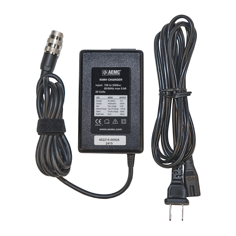 AEMC Instruments 2136.79 Battery Charger - Replacement, 110 to 240V Charger for DTR Model 8510