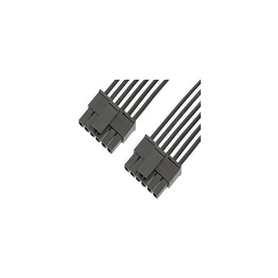 Molex 214750-1061 DC Power Cords Micro-Fit 3.0 Sr R-R 6 Circuit, 150 mm, Sn