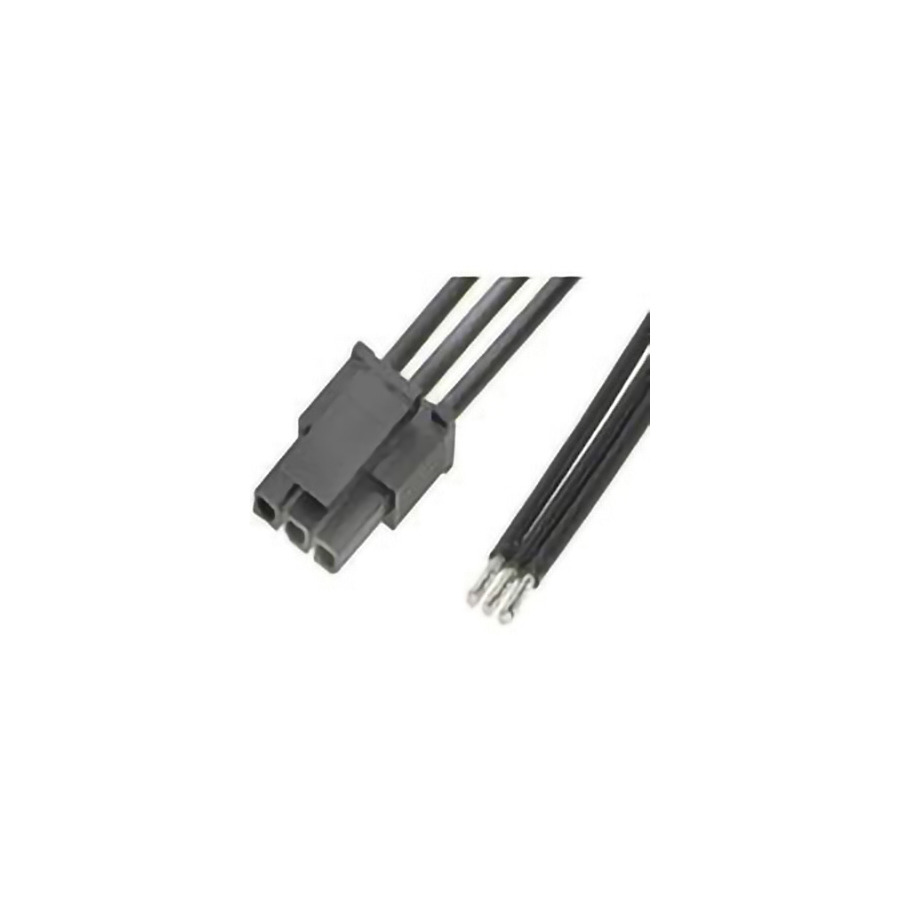 Molex 214751-1033 DC Power Cords Micro-Fit 3.0 Sr R-S 3 Circuit, 600 mm, Sn