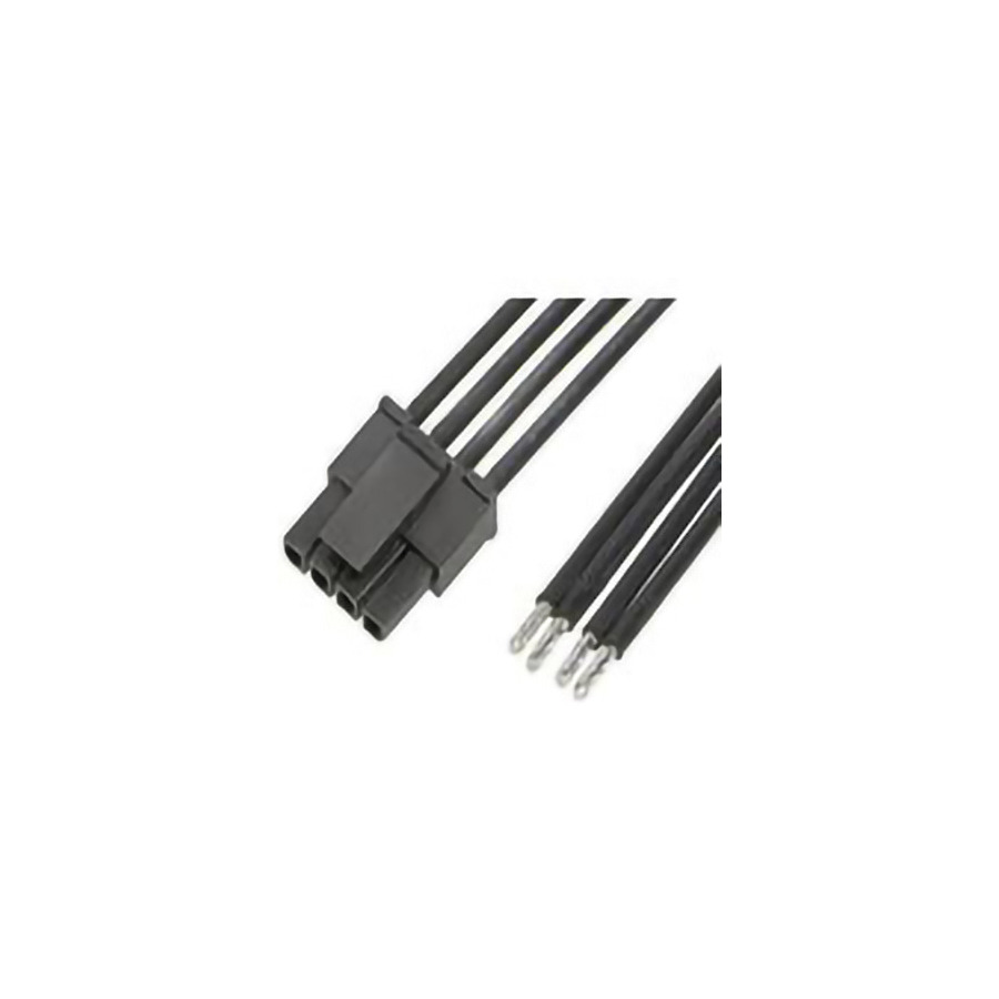 Molex 214751-1042 DC Power Cords Micro-Fit 3.0 Sr R-S 4 Circuit, 300 mm, Sn