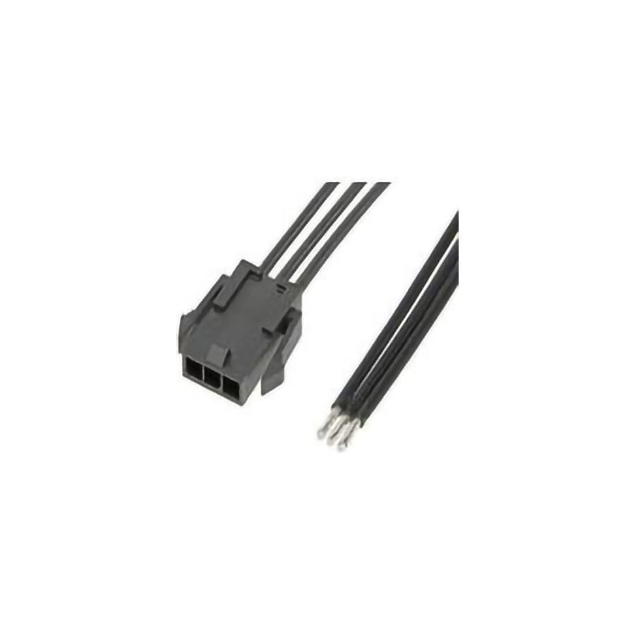 Molex 214753-1032 DC Power Cords Micro-Fit 3.0 Sr P-S 3 Circuit, 300 mm, Sn