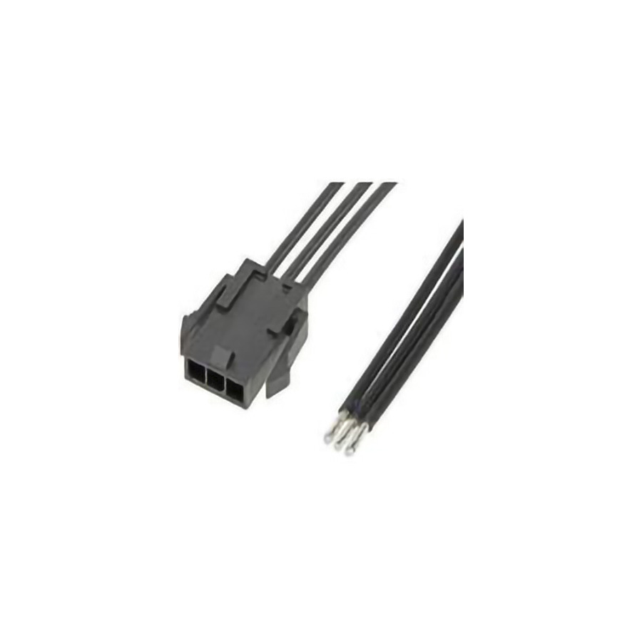 Molex 214753-2032 DC Power Cords Micro-Fit 3.0 Sr P-S 3 Circuit, 300 mm, Au