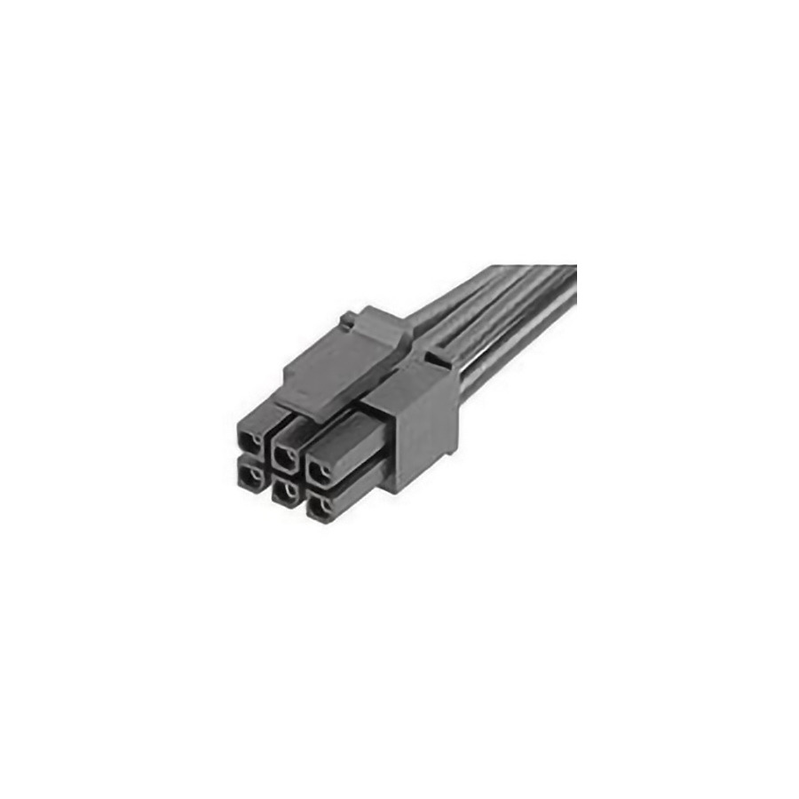 Molex 214755-1061 DC Power Cords Micro-Fit3.0 R-R 6 Circuit 150mm, Sn