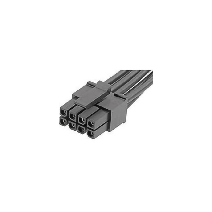 Molex 214755-1082 DC Power Cords Micro-Fit3.0 R-R 8 Circuit 300mm, Sn