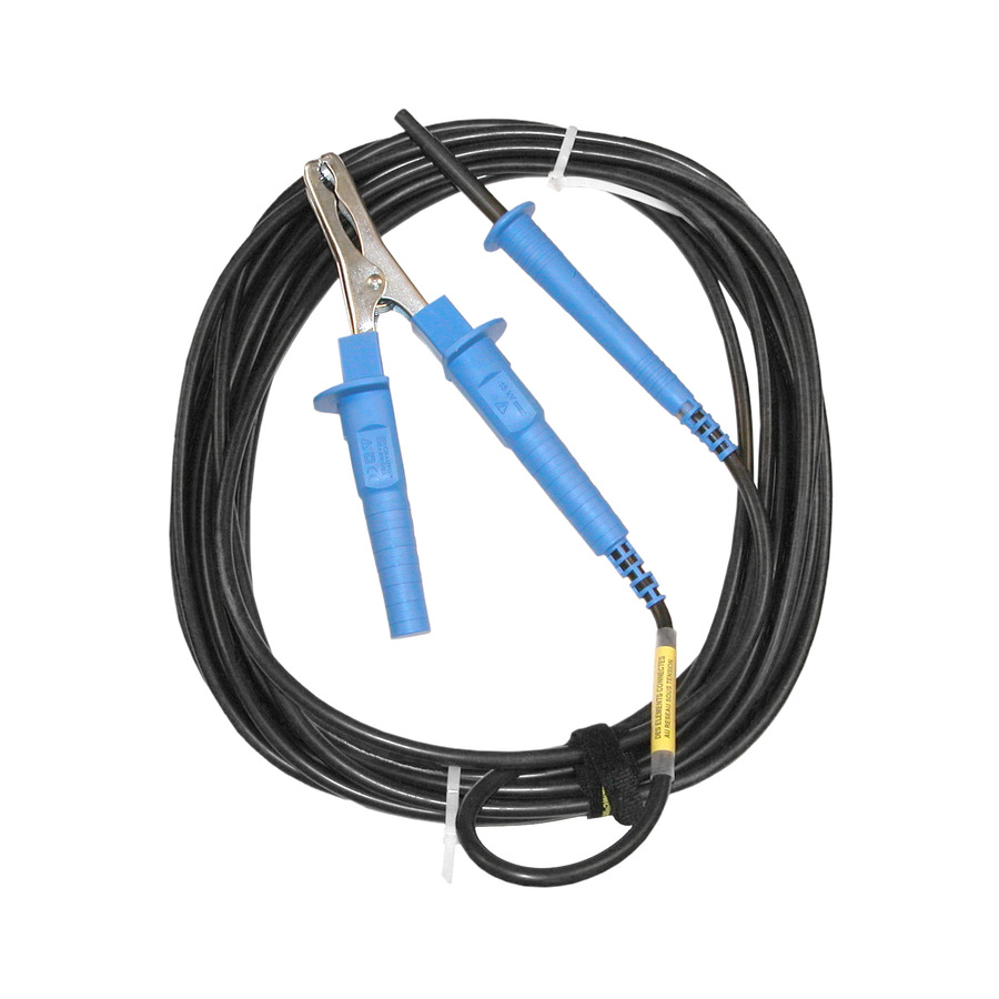 AEMC Instruments 2151.19 Safety Lead, Blue, 25ft w/Hippo Clips, Megohmmeter 6550/55 Replaced 2151.38