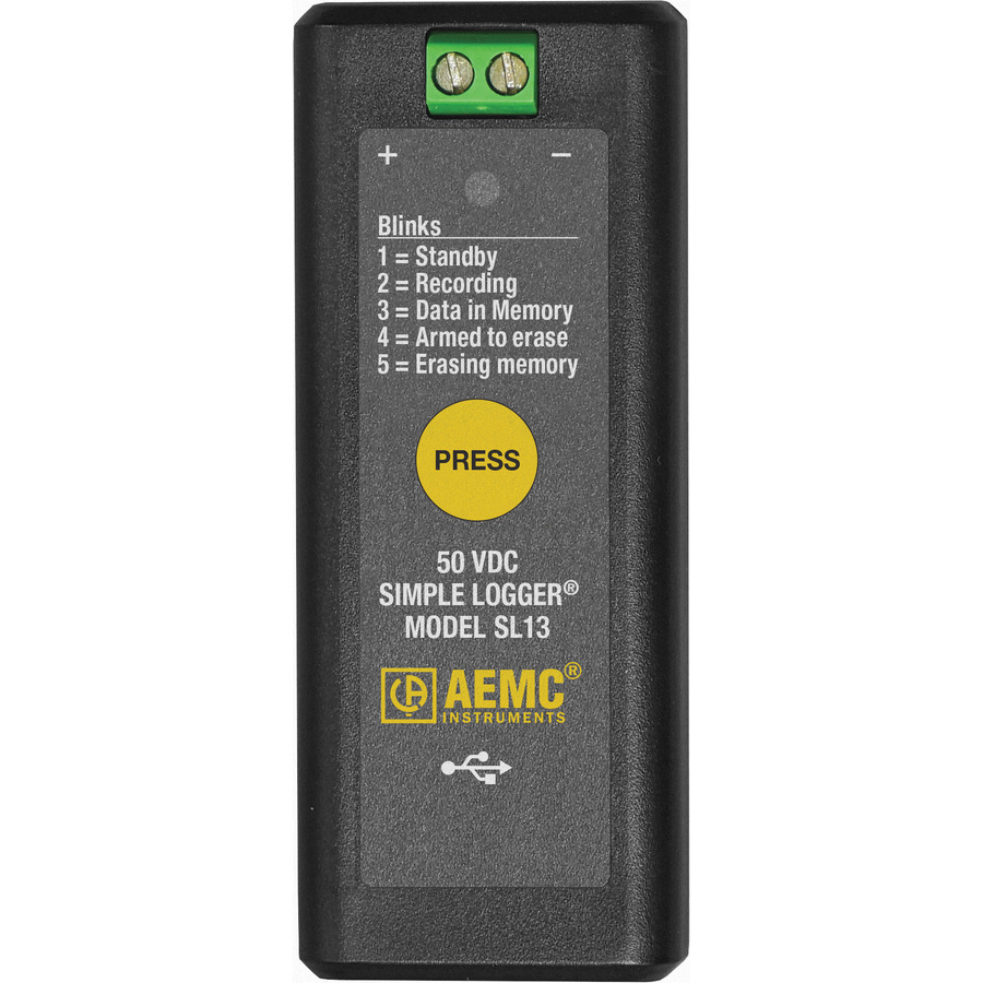 AEMC Instruments SL13 Simple Logger Model SL13 (Voltage, 50VDC)