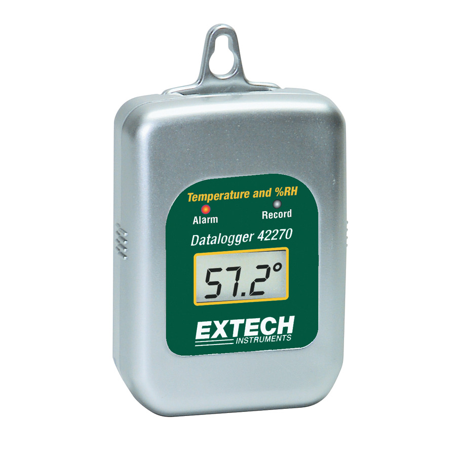 Extech 42270 Temperature/Humidity Datalogger, for 42275 Docking Station kit, Up to 16000 readings