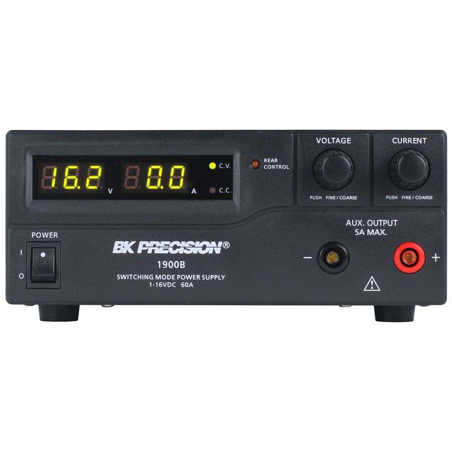 B&K Precision 1900B DC Power Supply, Single Output, 16V, 60A, 960W, 115/230VAC, Value Series