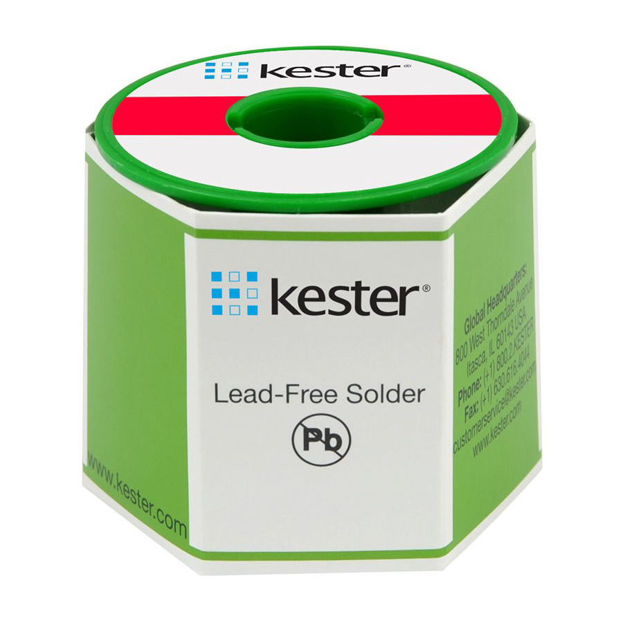 Kester 24-7068-6417 Solder Wire, Water Soluble, Lead Free, Sn96.5Ag03Cu.5 (SAC305), 3.3%, 0.025 in (0.60 mm), 331 Series