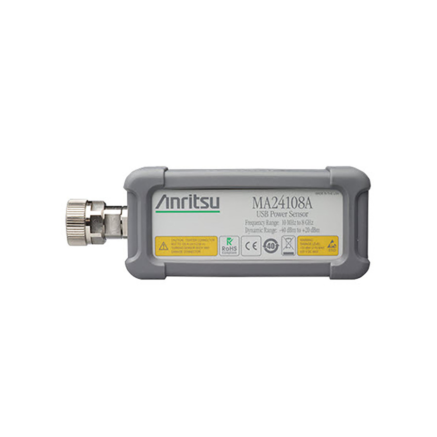 Anritsu MA24108A Average USB Power Sensor, TRMS, 8 GHz, -40 to +20 dBm, N(m), MA241XXA Series