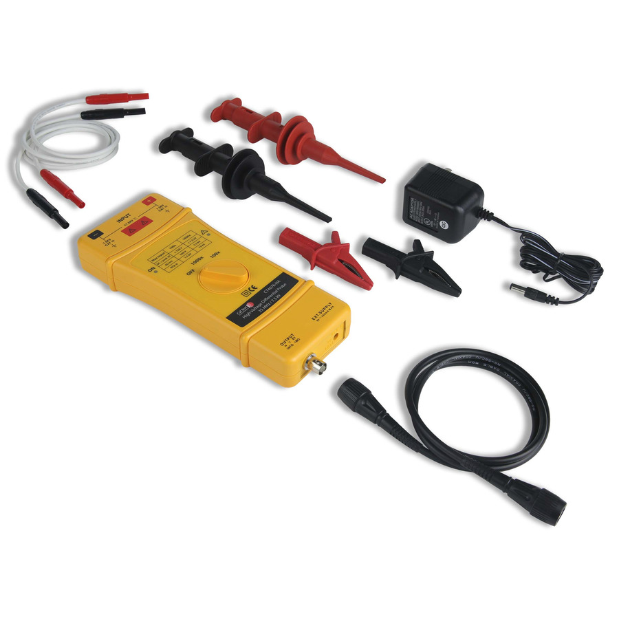 Cal Test Electronics CAT CT4076-NA Differential Probe, 35MHz, 15kV, 100x/1000x, Adapter