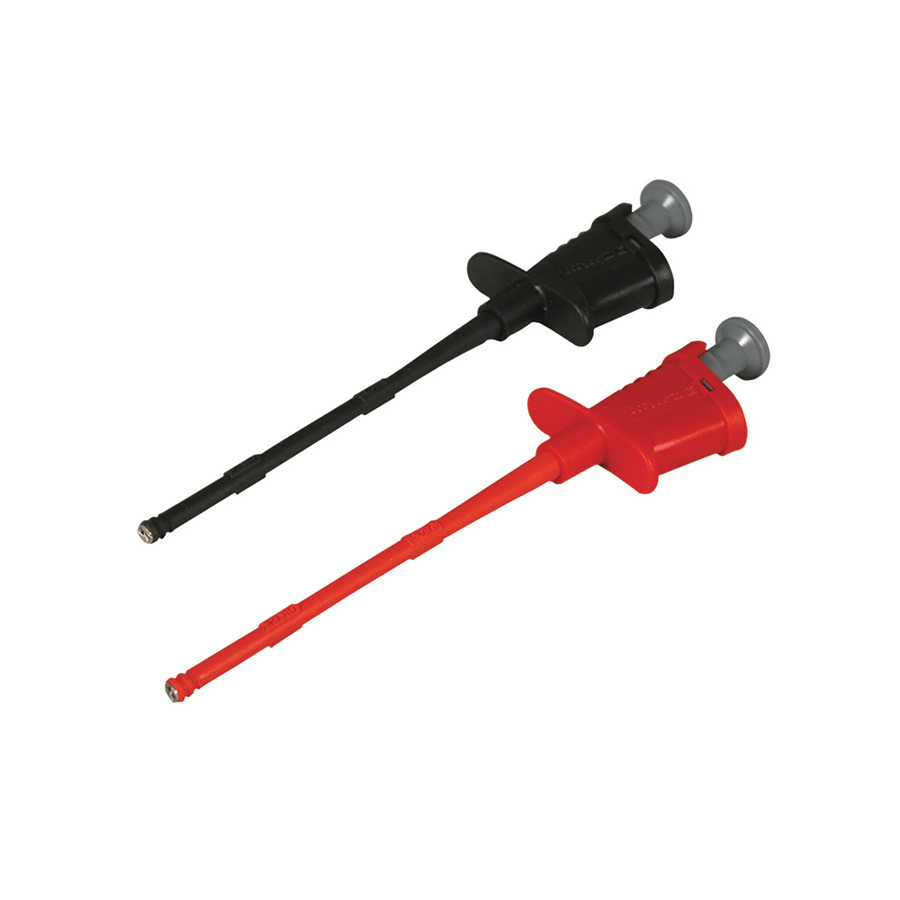 Cal Test Electronics CT2487 Flex Pincer Clip Set, Black/Red
