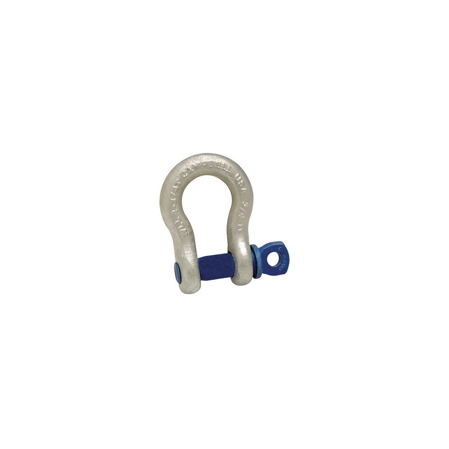Campbell 5410435 1/4" Anchor Shackle Screw Pin H/G, Forged Carbon Steel, Galvanized
