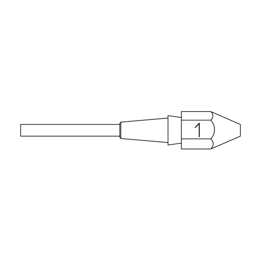 Weller T0051325099 Desolder Tip, 1.4 x 2.5mm