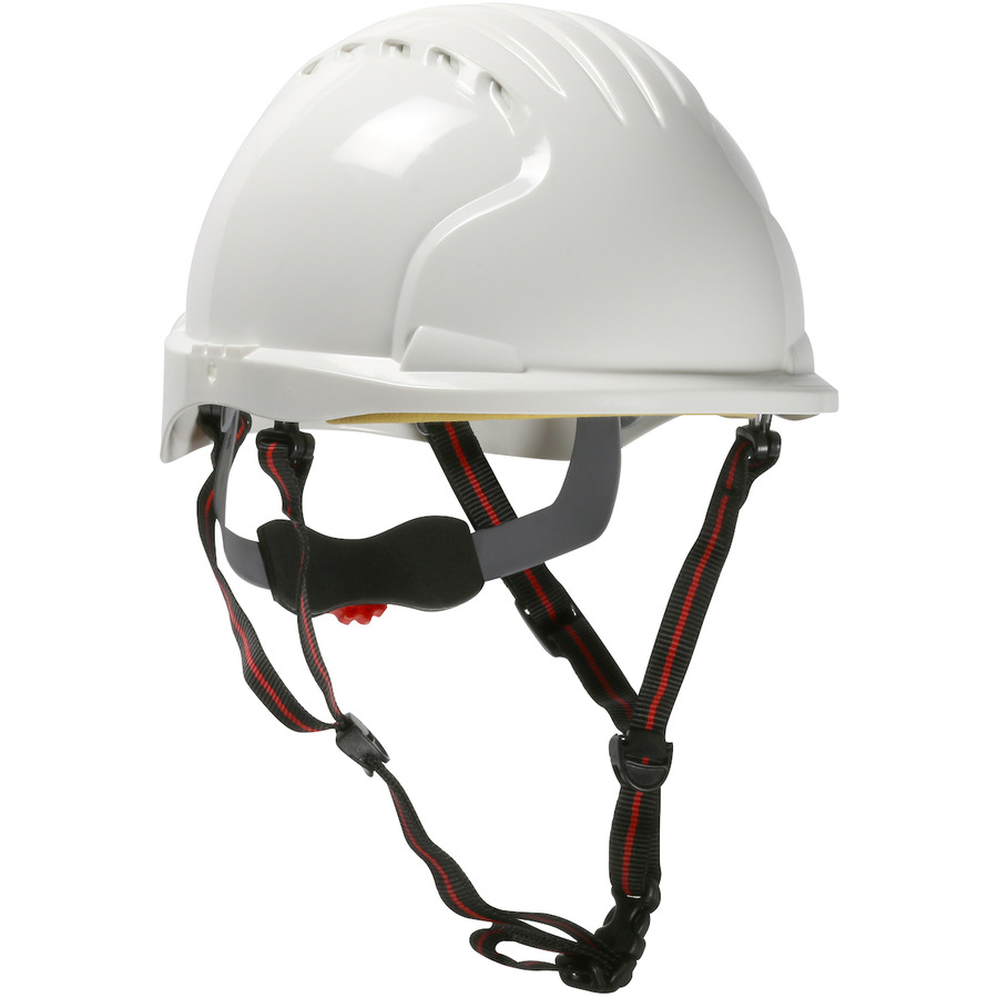 JSP 280-EV6151S-CH-10 Short Brim Safety Helmet, HDPE Shell, 4-Pt Strap, Wheel Ratchet Adj.