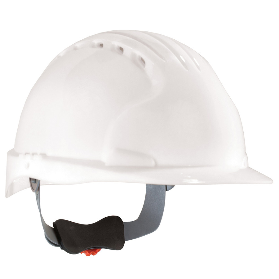 JSP 280-EV6151V-10 Standard Brim, Vented Hard Hat, HDPE Shell, Wheel Ratchet Adj.