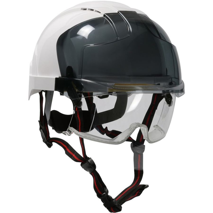 JSP 280-EVLV-CH-01S Industrial Safety Helmet, Vent, Type I, 4Pt Strap, LTWT, ABS Shell, Wheel Ratchet Adj.