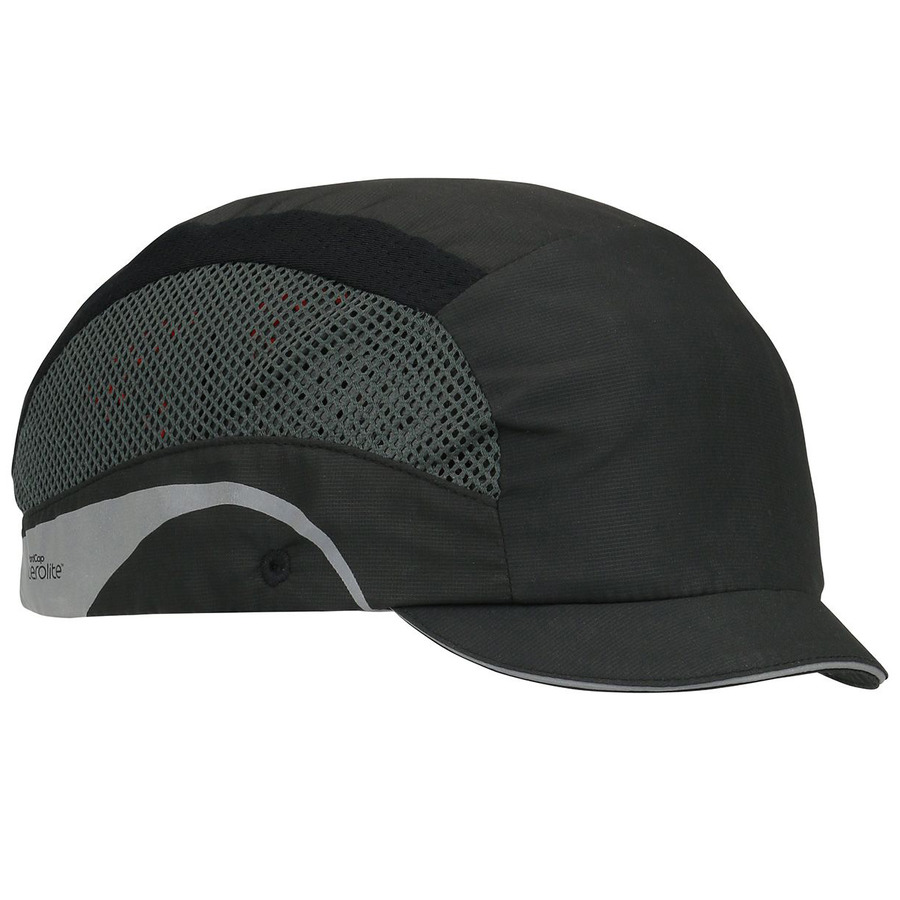 JSP 282-ABM130-12 LTWT Baseball Style Bump Cap, HDPE Liner, Adj. Back, Micro Brim, HardCap Series