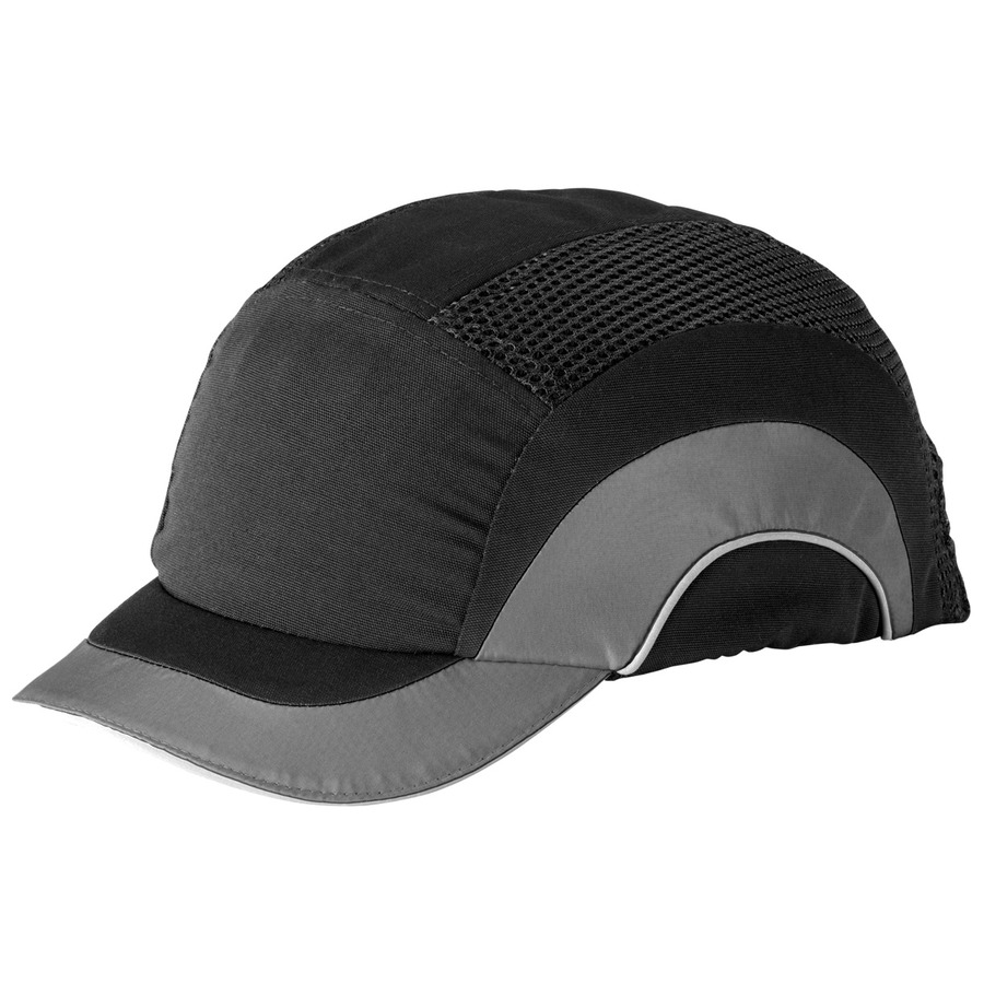 JSP 282-ABS150-12 Baseball Style Bump Cap, HDPE Liner, Adj. Back, Short Brim, HardCap Series