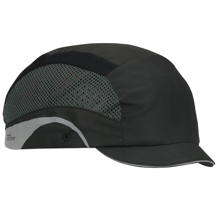 JSP 282-AEM130-11 LTWT Baseball Style Bump Cap, HDPE Liner, Adj. Back, Micro Brim, HardCap Series