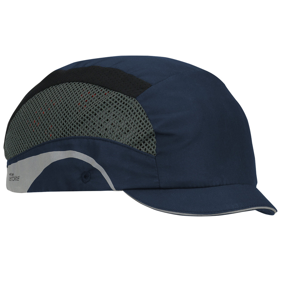 JSP 282-AEM130-21 LTWT Baseball Style Bump Cap, HDPE Liner, Adj. Back, Micro Brim, HardCap Series