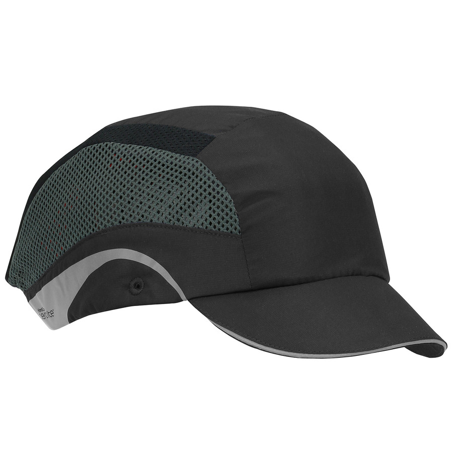 JSP 282-AES150-11 LTWT Baseball Style Bump Cap, HDPE Liner, Adj Back, 2" Short Brim, HardCap Series