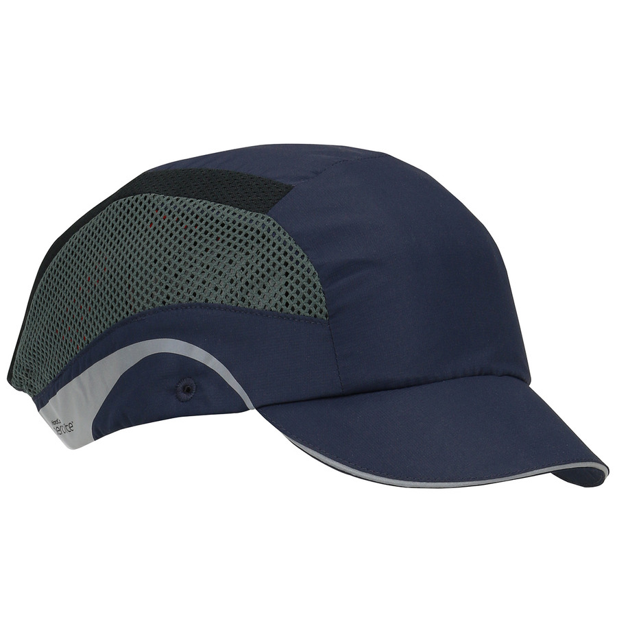 JSP 282-AES150-21 LTWT Baseball Style Bump Cap, HDPE Liner, Adj. Back, Short Brim, HardCap Series